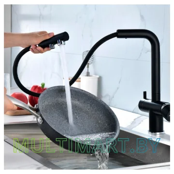 Смеситель Paulmark Serpentine Se213222-401 (антрацит) картинка 6